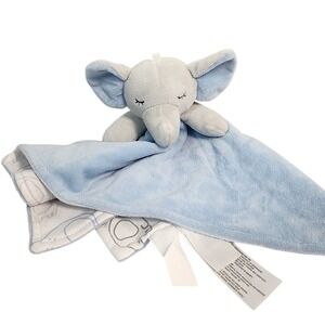 Koala Baby Blue Elephant Plush Security Blanket Lovey
